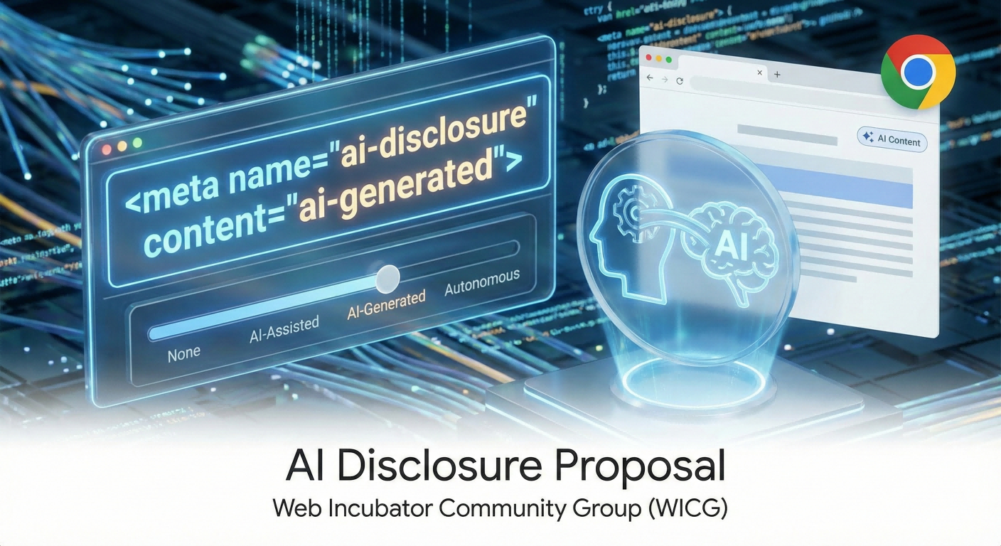 AI 内容披露新提案：ai-disclosure HTML 属性和其影响